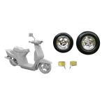 アオシマ プラモデル 1/24 改パーツ No.44 ディッシュロッドと丸改スクーター弐号機 その2