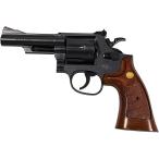 【4月4日再入荷予定】クラウンモデル S&W M19 4インチ ブラック ウッドタイプグリップ 10才以上用エアリボルバー