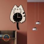 掛け時計 オシャレ 電波 デジタル 壁掛け時計 おしゃれ 北欧 静音 猫 木目調 hdスウェング 連続秒針 木製 見やすい かわいい ギフト 壁飾り 子供部屋