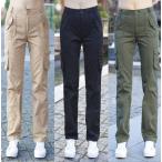  женский рабочая одежда брюки-карго рабочие брюки милитари обтягивающий брюки длинный длина cargo тонкий casual брюки весна лето 