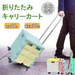 キャリーカート ショッピング カート 蓋付き 軽量 台車 折りたたみ キャリーカート 4輪 コンテナカート 折り畳みボックス キャリーボックス 荷物運び 買い物