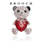 Yahoo! Yahoo!ショッピング(ヤフー ショッピング)クマブローチ くま　動物ブローチバッジ 動物 アクセサリー 小物 帽子やバッグのアクセントに  プレゼント  母の日 送料無料