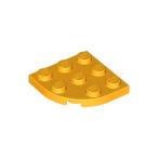  Lego LEGO детали продажа поотдельности #30357 plate 3×3 угол круг : яркий свет orange 