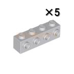 レゴ LEGO パーツ ばら売り #30414 ブロック1×4(側面にスタッド有)：ライトブルーイッシュグレイ(5個セット)