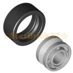  Lego LEGO машина детали продажа поотдельности #42610c02 шина (14 мм ×6 мм ). колесо (11 мм ×8 мм ). комплект 