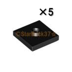  Lego LEGO детали продажа поотдельности #87580 plate 2×2( центр 1 stud ): черный (5 шт. комплект )