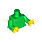 レゴ LEGO パーツ ばら売り #973c90 ミニフィグトルソー：プレーンブライトグリーン