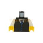 レゴ LEGO パーツ ばら売り #973pb0321c02 ミニフィグトルソー：ブラックのベストとブルーストライプのネクタイ柄