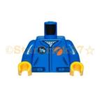 レゴ LEGO パーツ ばら売り #973pb3558c01 ミニフィグトルソー：青のジャンプスーツと人工衛星柄