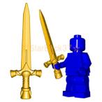 レゴ LEGO カスタムパーツ ばら売り パラディンソード(互換品)：パールゴールド