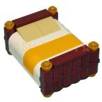 レゴ LEGO オリジナルセット シングルベッド(説明書PDFダウンロード形式)