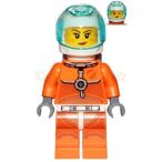 レゴ LEGO シティミニフィグ：宇宙飛行士の女性-オレンジスペーススーツ(60230)