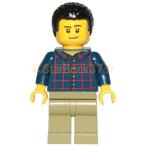 レゴ LEGO シティミニフィグ：パンチパーマのお父さん(60234)