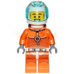 レゴ LEGO シティミニフィグ：宇宙飛行士の男性-オレンジスペーススーツ(60228)