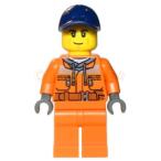 レゴ LEGO シティミニフィグ：清掃員の男性(60249)
