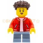 レゴ LEGO シティミニフィグ：赤いジャケットを着たピクニックパークの少年(60326)