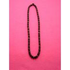 エスニック調アジアン木玉ウッドビーズネックレス　茶×黒　ブラウン×ブラック　ＭＮ 210905