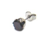Yahoo! Yahoo!ショッピング(ヤフー ショッピング)セール　１０００円→４３８円　6mm　BKカラーストーン ステンレスピアス♪♪耐水性があり．ほとんど変色しません　1205098