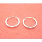 Yahoo! Yahoo!ショッピング(ヤフー ショッピング)人気商品入荷　シンプル　シルバー　SILVER925フープピアス内径１４ｍｍ　1個単品　250824