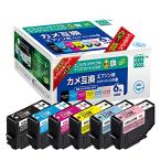 エコリカ エプソンKAM-6CL対応リサイクルインクカートリッジ ECI-EKAM-6PS ブラック 目印:カメ