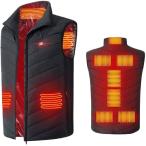 【最新進化版】電熱ベスト USB 加熱 ウエア ヒーターベスト 3段階の温度調整 9つヒーター 保温 防寒 秋冬用 電熱ジャケット 日本製発熱カーボンファイバー