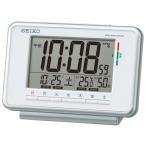 ショッピングカレンダー セイコー クロック 目覚まし時計 電波 デジタル ウィークリー アラーム カレンダー 快適度 温度 湿度 表示 白 SQ775W SEIKO