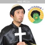 ザビエル カッパ ウイッグ wig 面白い ギャグ はげ ハゲ アニメ メンズ 男性用 神父 宣教師 黒髪 かつら カツラ コスプレ 衣装 コスチューム ハロウィン 仮装