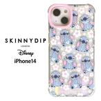 メール便 iPhone14 ディズニー ベビー スティッチ x SKINNYDIP TPU スキニーディップ ソフト クリアケース キャラクター リロ＆スティッチ カバー スマホケース
