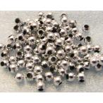プラスチックビーズ 丸 メタリックシルバー 3mm 約150個 pbm-3mm-sv