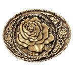  латунь ремень пряжка только металлические принадлежности только для замены 35mm 38mm ширина большой модный мужской женский american Vintage Tang . роза рисунок 