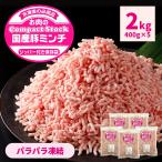 国産 豚ミンチ 2kg 400g ×5袋 送料無料