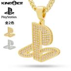  Gold колье King лёд King Ice PlayStation PlayStation / Iced Out Classic PS Logo Necklace / подвеска 