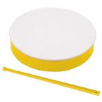  пластиковый барабан J желтый 2912 желтый цвет пластиковый futoshi тамбурин без тарелочек игрушка музыкальные инструменты ребенок уход за детьми . детский сад праздник Event игрушка 