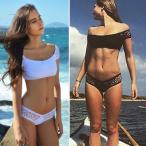  немедленная уплата сетка дизайн супер sexy простой off плечо бикини купальный костюм море бассейн 