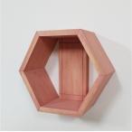 ヘキサゴン壁かけラック EASY RACK HEXAGON with壁美人(ホッチキス固定)イージーラック ヘキサゴン ピンク