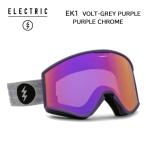 electric エレクトリック スノーボード ゴーグル EK1 クリーブランド VOLT GREY PURPLE ASIAN FIT アジアンフィット ミラーレンズ 型落ち