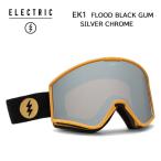 electric エレクトリック スノーボード ゴーグル EK1 クリーブランド FLOOD BLACK GUM SILVER CHROME ASIAN FIT アジアンフィット ミラーレンズ 型落ち