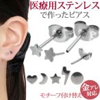 Yahoo! Yahoo!ショッピング(ヤフー ショッピング)ピアス 【在庫処分】金属アレルギー対応 チタン モチーフプッシュピンスタッド スタッド 差し込み ファースト セカンド 両耳用