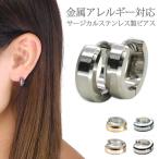 Yahoo! Yahoo!ショッピング(ヤフー ショッピング)金属アレルギー対応 ステンレスピアス レディース プレートエッジフープピアス ファースト セカンド スポーツ プール 両耳用