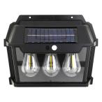 トレードワン モーションセンサー付照明バルブスター3灯 ［LED］ ブラック