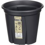 アップルウェアー　根っこつよし6号　ブラック　スリット鉢　植木鉢　黒
