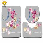  комплект ковриков для туалета 3 пункт туалет коврик коврик для ванной туалет крышка покрытие Северная Европа фэн-шуй белый 