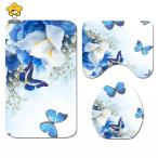  комплект ковриков для туалета 3 пункт туалет коврик коврик для ванной туалет крышка покрытие Северная Европа фэн-шуй белый 