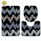  комплект ковриков для туалета 3 пункт туалет коврик туалет крышка покрытие коврик для ванной дешевый 