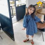 子供服 ワンピース 長袖 春夏 女の子 キッズワンピース ロングワンピース チュニック 子供ドレス ジュニア おしゃれ 可愛い 涼しい 薄手 花柄 新品