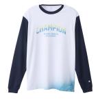 [ Champion ] длинный рукав футболка [.. принт дизайн ]C3-CV410-010 волейбол [VB] vb-l-shirts