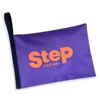 ゆうパケット StePオリジナル シューズケース SHOECASE  ステップロゴ入り マジックテープ シューズ用 (パープル/オレンジ)  cat-apa-komono