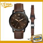 FOSSIL FS5557SET フォッシル 腕時計 アナログ THE MINIMALIST メンズ ブラック ブラウン