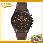 FOSSIL FS5608 フォッシル 腕時計 アナログ Forrester Chrono メンズ ブラックサテン ブラウン