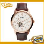 FOSSIL ME3105 フォッシル 腕時計 アナログ タウンズマン TOWNSMA 自動巻き メンズ クリーム ダークブラウン